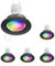 ledscom.de 5 Stück Decken-Einbaustrahler FERE Einbaurahmen schwarz matt inkl. Smart Home RGBW GU10 LED Lampe, 5,41W, 473lm