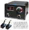 Brandmalerei Soldering Station,2 Stifte Temperatur Einstellbar 0℃ 750℃, Holzbrennset Brandmalstation Pyrography Machine Set,Mit 23 Teilig Spitz,FüR Holz Leder Und Brennkolben (2 Stifte)