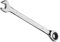 Vokenforu Llave de trinquete de 24 mm, llave combinada de trinquete, llave inglesa de extremo abierto de acero al cromo vanadio endurecido, métrica