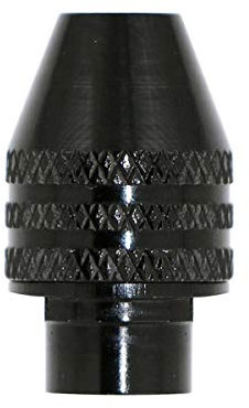 Mini mandrino per trapano a 3 ganasce, 0,3-3,2 mm universale mandrino mini cambio rapido Keyless mandrino cacciavite adattatore (M8 x 0,75 mm di lunghezza)