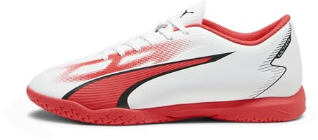 PUMA Herren Ultra Play It Fussballschuh, White Black Fire Orchid, 44 EU