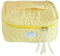 Grande trousse de maquillage matelassée Coquette - Trousse de maquillage de voyage pour femme - Pochette de maquillage matelassée - Esthétique - Trousse de toilette, E05 - Jaune, 28