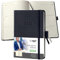 SIGEL C2413 Terminplaner Wochenkalender 2024, ca. A6, schwarz, Hardcover, 176 Seiten, Gummiband, Stiftschlaufe, Archivtasche, PEFC-zertifiziert, Conceptum