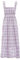 kinstell Robe longue d'été bohème à bretelles spaghetti et col carré à volants pour femme - Robe longue fluide et décontractée pour la plage, les fêtes, Plaid violet., Taille S