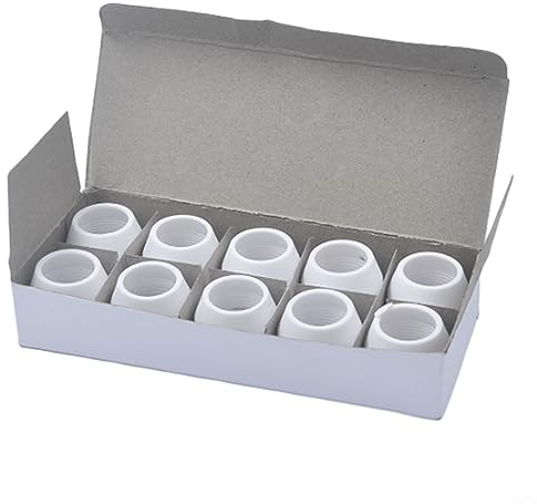 HEIBTENY 10Pcs P80 Plasmaschneidbrenner Keramik Schild Tasse Plasmaschneider Schneiden Fackel Düse Keramik Schild Tasse Für 80A Plasmaschneider