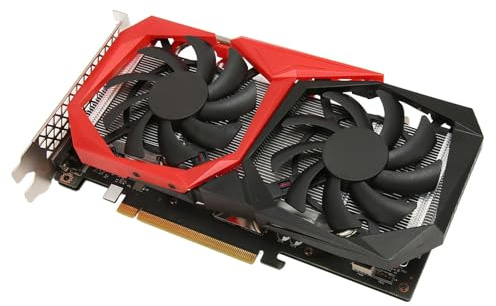 Dpofirs RTX2060 6 GB Grafikkarten, GDDR6 192 Bit PCIE 3.0 X 16 Computer-Gaming-GPU, Dual-Freeze-Lüfter-Grafikkarte mit HDMI/DP/DVI, Unterstützt 8K HD-Display