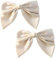 EIHI 2er-Pack Schleifen-Haarspangen, französische Haarspangen für Frauen, Satin-Schleifen-Haarspangen, beige Schmetterlings-Haarspangen, Elegante Haar-Accessoires für Mädchen und Kinder