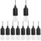Pocketman LED Pull Cord Light Bulb Battery Operated Hanging Bulb Portable Night Light for Party, Weddings, Festivals Lighting, Camping (10 Pack)