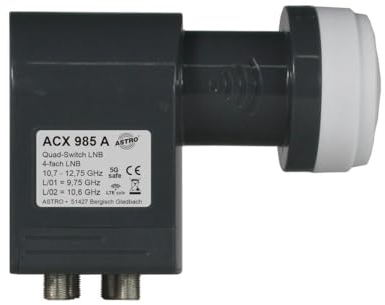 Quatro-Switch-LNB, 40 mm Aufnahme Astro ACX 985 A