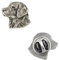 Art-Dog Unikate Silber Hund Anstecknadel - Versilbert Handmade - Broschen Frauen - Lustige Pins - Silber Brosche Schmuck - Golden Retriever – 1,8x2x3cm