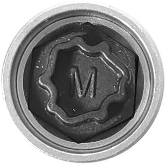 M&S Security Master Anti Theft Car Locking Wheel Nut Bolt Key Replacement for Audi M 811