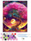 CEOVR Malen Nach Zahlen Erwachsene Kit,Mal Nach Zahlen für Erwachsene Anfänger,Paint by Numbers Adult Set,Ohne Rahmen 40x50 cm DIY Painting by Numbers (Violett)