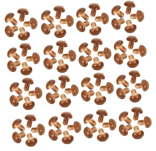 Sosoport 100stücke Miniatur-pilz-Dekorationen Aus Langlebige Mikro-landschafts-Ornamente Für Kreative Raumgestaltung Für Terrarien Und Fotorequisiten Und Geruchlos