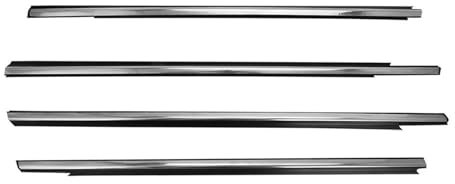 Fenster- und Türdichtungen Autos Autotürglas-Gummidichtung Wetterstreifen Zierfenster Dichtungsstreifen Für Peugeot 301 2013–2017 Kantenschutz Autotür(Color:Chrome)