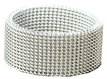 PAMTIER Herr rostfritt stål ringar klassisk 6 mm matt finish bröllop band trampade fasade kanter bekväm passform, Metall, metall
