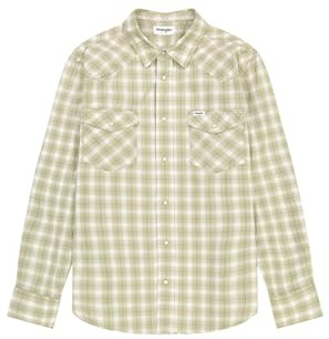 Wrangler T-Shirt Western pour Homme, Tea, M