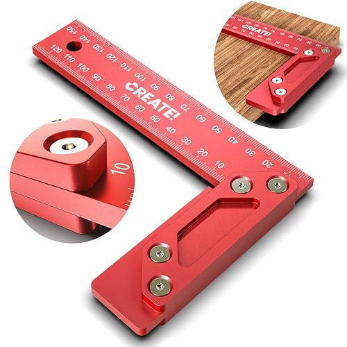CREATE! Premium Anschlagwinkel 150mm | Zimmermannswinkel | Schreinerwinkel (150 mm)