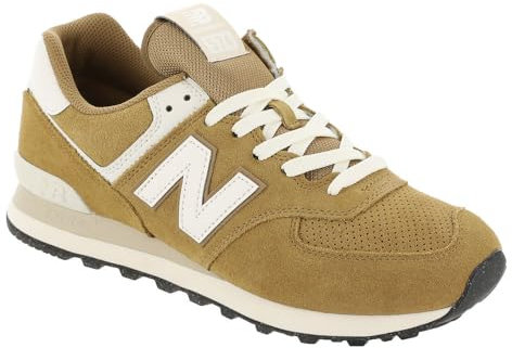 New Balance Unisex-Adult 574 V2 Sneaker, Desert Clay/Sea Salt, 11 Wide Women/9.5 Men