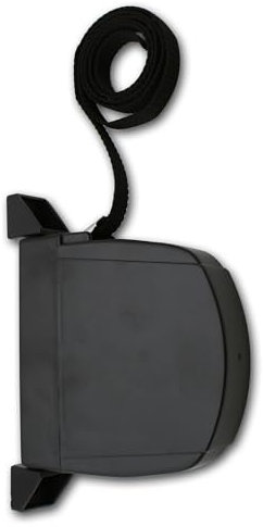 DOJA Barcelona | Recogedor de Persiana Abatible | Recogedor Persiana | Cinta 18mm | Pack 1 | Negro | Recogedor Cinta Persiana Abatible | Recogedor de Cinta Exterior, Enrollador Persiana