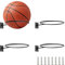 WakiHong 4 Stück Wandhalterung Ball Rack, Metall Montiert Ball Wandhalterung, Basketball Halterung Wand Mit Schrauben, Sport Ball Racks Display,Ball Rack für Basketball Rugby Volleyball Fußball