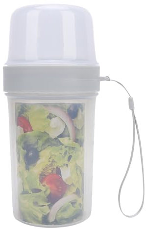 Marhynchus Tasse de Stockage des Aliments à Double Couche, Distributeur de Stockage de Fruits et Salades scellé au Micro-ondes, Récipient de Yaourt Portable (310 ml + 760 ml)