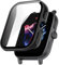 YAODLE Hülle für Amazfit GTS 3 42mm Schutzhülle,PC Ultradünne HD Hartglas Glas Kratzfest 360° Rundum Displayschutz (Schwarz)