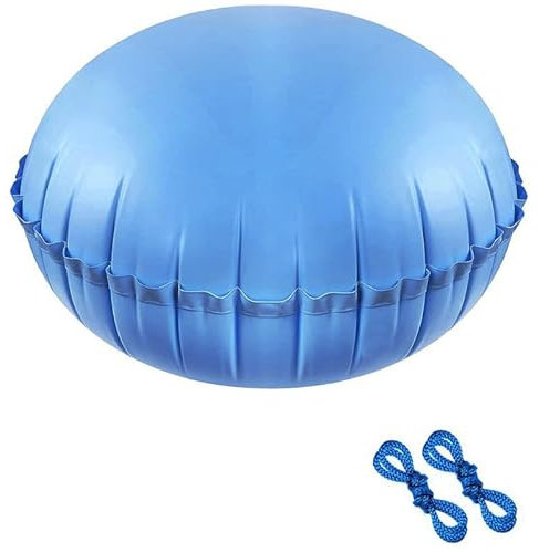 Voarge Cuscino per piscina invernale, rotondo, durevole, resistente al freddo, per piscina fuori terra, accessorio per piscina, gonfiabile, per copertura della piscina e teloni invernali