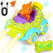 Voiture Telecommandé Enfant 2 Ans, Jouet Dinosaure avec Lumières et Musique, Voiture Télécommandée Jouet Enfant 2 3 4 5 6 Ans Garçon,Cadeau Anniversaire Noël pour Bébés Enfant