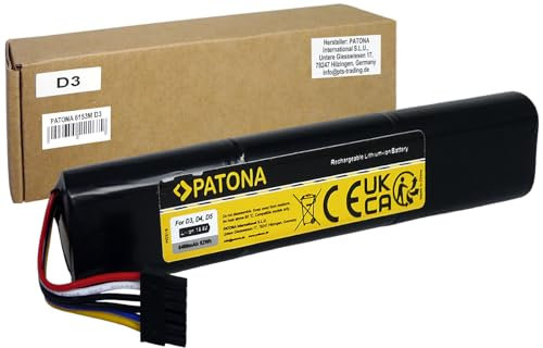 PATONA Akku Ersatz für Neato Botvac Connected D3 D3+ D4 D5 D5+ D6 D7 D301 D503 D702 D703 D705 Staubsauger, 100% kompatibel mit dem Original Neato-Akku, 6400mAh 14,4V