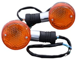 aVDB-moto Hintere Blinker kompatibel mit HONDA MAGNA 250 1994-2008, SHADOW 125 1999-2007, STEED 400 1988-1997, STEED 600 1988-1996, GB 500 CLUBMAN 1989-1990 Original Typ (Orange)