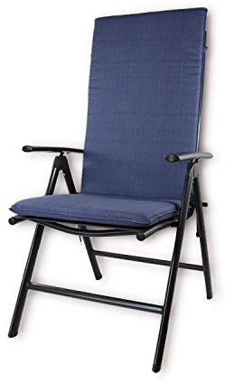 Nordje Gartenmöbelauflage | 120x50x5 cm | Hochlehner | Top Qualität Produkt | Sitzkissen Outdoor (Kobalt)