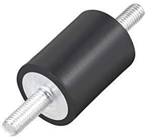 sourcing map 30 x 40mm Gummilager Schwingungsdämpfer Stoßdämpfer mit M8 x 23mm Bolzen