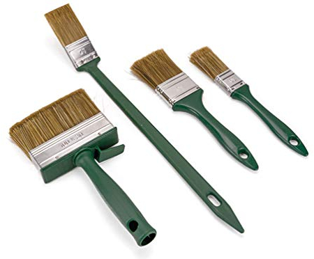 4tlg. Lasurpinsel Set Pinsel Heizkörperpinsel Flachpinsel Flächenstreicher