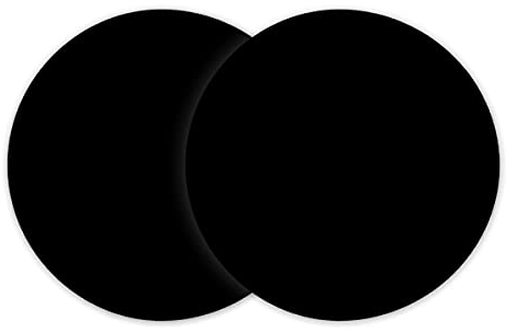 ddLUCK 2 Pack Multi-Purpose Silicone Microwave Mat, 30cm/12inch Non Stick Silicone Baking Mats Oven Mat for Bottom of Oven, Heat Resistant Oven Mat Microwave Trivet Mat (Black)