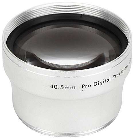 Aluminiumlegierung 40,5 mm 2-fache Vergrößerung Universal-Telekonverter-Teleobjektiv mit Beuteltasche für alle Kameraobjektive mit 46 mm Öffnungsdurchmesser