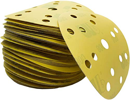 25x Dipoxy-Exzenter-Schleifer Klett Schleifscheiben P800 für 150mm Teller Durchmesser