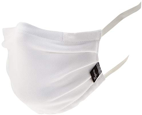 Trigema Unisex Behelfs- Mund- und Nasenmaske (wiederverwendbar) mit Gummiband im 10er-Pack 620000 Maske, Weiss, Einheitsgröße