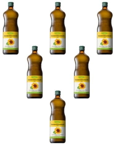 Rapunzel - Sonnenblumenöl nativ - 1 l - 6er Pack