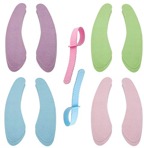 8 Pairs Soft Bathroom Toilet Seat, 2 Toilet Seat Lifter,Bathroom Warmer Toilet Seat, Cover Pads Soft Portable Toilet Seat, Washable and Reusable, Suitable for Families, Hotels, Hostels(4 Colors)