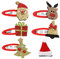 6 Stücke Weihnachten Haarspange Pailletten Rentier Geweih Haarklammern Weihnachtsbaum Weihnachtsmütze Weihnachtsmann Haarclips Haarschmuck für Mädchen Damen Kostüm