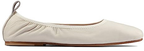 Clarks Pure Ballet Womens Pumps 4 UK White
