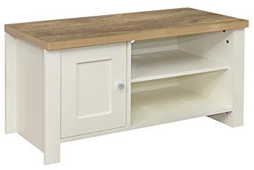Birlea Highgate Small TV Unit Cream & Oak Effect