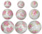 NETPROSHOP Rosen u. Blumen Schwimmkugeln, Dekokugeln Schwimmend, Porzellan, Durchmesser 4-7 cm, Farbe:Belle, Auswahl:4 cm