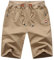 Tansozer Kurze Hose Herren Shorts Sommer Jogginghose Kurz Baumwolle Gym Sweat Shorts Herren Sport Fitness Training Shorts Khaki 3XL
