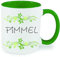 Pimmel Kaffeetasse mit Motiv, Tasse mit Druck, auch individuell mit Spruch, Foto, Wunschtext, Wunschname (Grün)