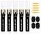 welsberg Kreidestifte Marker Set Weiss, 5 Stück Flüssigkreide-Markern 5mm Spitze mit 16 Etiketten und 5 Extra Spitzen, Kreidemarker für Tafeln, Fenster, Glas, Whiteboard, 10 Gramm Jumbo Tinte