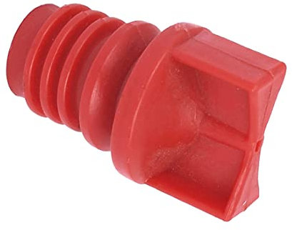 PATIKIL 18mm Maschio Filo Plastica Olio Sfiato Cappuccio, 1pz Pneumatico Parti per Aria Compressore Ricambio Parte, Rosso