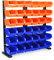 G-Rack Garage Storage Bins - Wall Mounted Tool Storage Plastic Shelving Shed Organiser - 36 Mini Stackable Rack Boxes for Nuts, Bolts, Drill, Screw - Workshop Garage Drawer - 64.5 x 63 x 23 cm; 6 kg