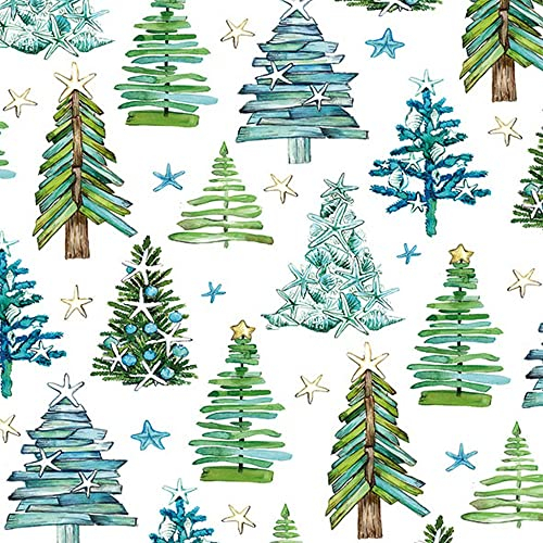 20 Servietten Kreative B?ume und Sterne | Natur | Wald | Winter | Weihnachten | Tischdeko | Fest | Feier | basteln | Decoupage | Serviettentechnik 33x33cm