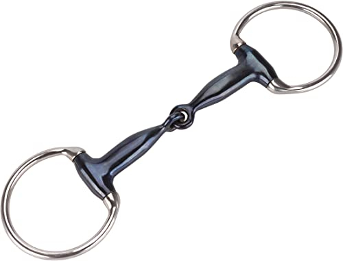 Equinate Olivenkopfgebiss Sweet Iron 16mm einfach gebrochen 14,5cm - Anatomisch geformt - fördert die Speichelbildung und REGT die Kautätigkeit an